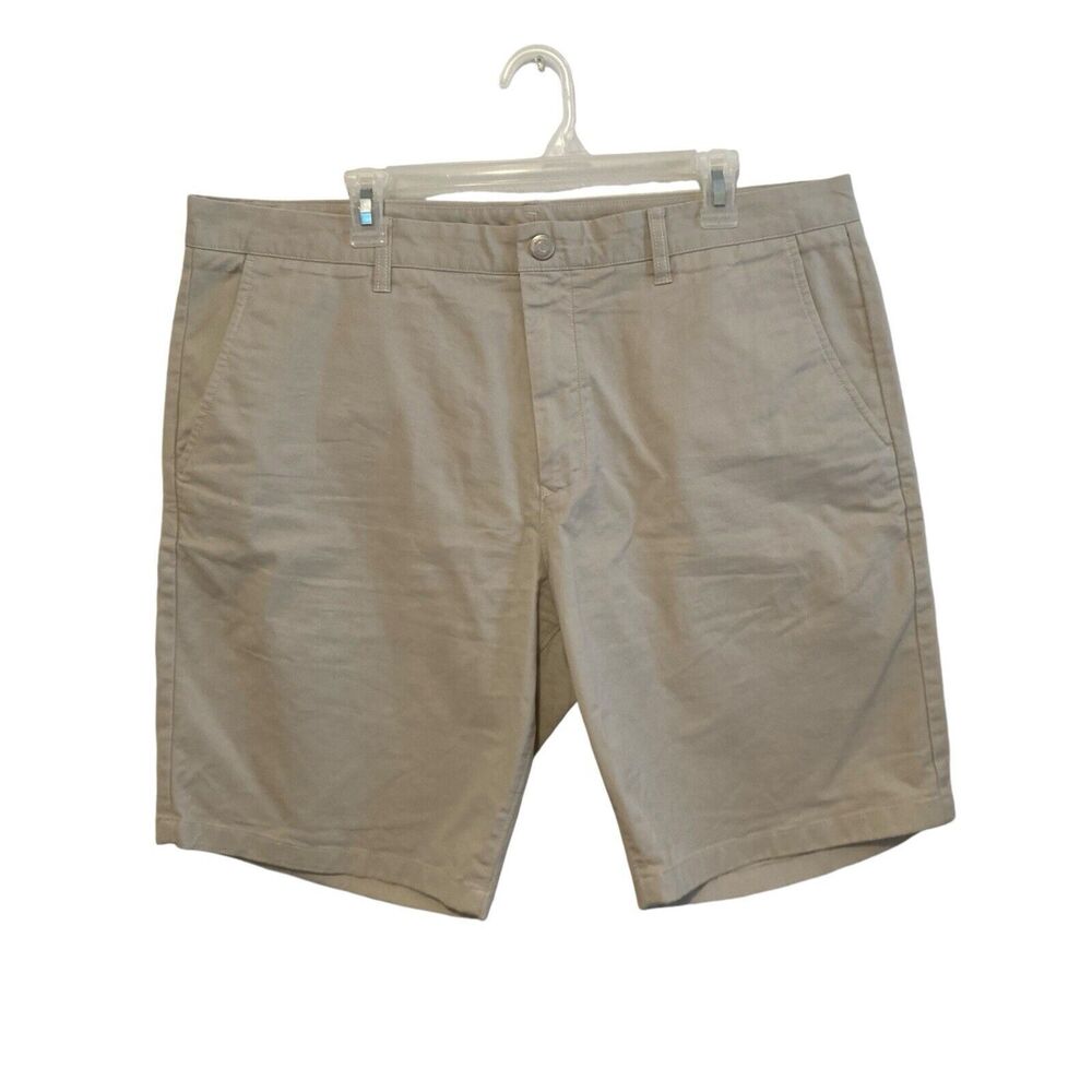 Bonobos Shorts Mens Size 38 Beige Khaki Chino Cotton Casual Golf Preppy Flat